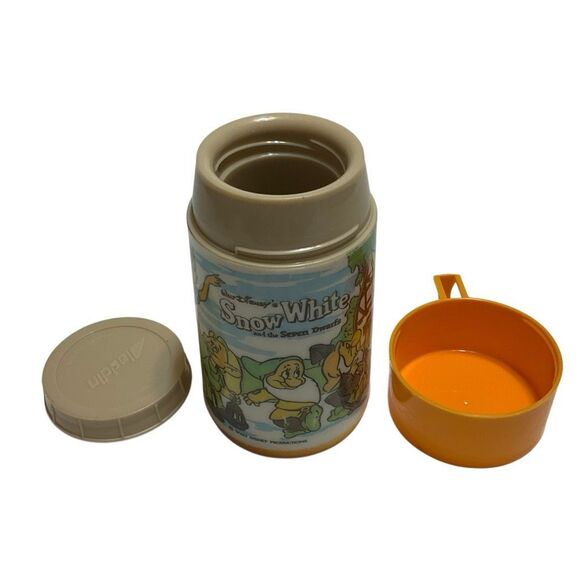 Vintage Disney Snow White Aladdin Thermos seven Dwarves - Picture 13 of 16